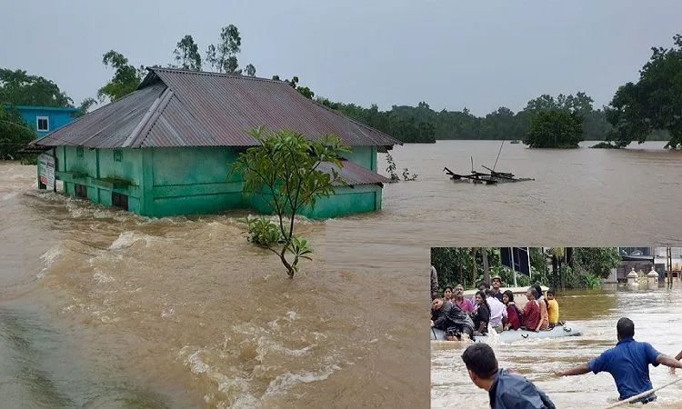 ভারতে বন্যায় আসাম ও মেঘালয়ে নিহত ১১০