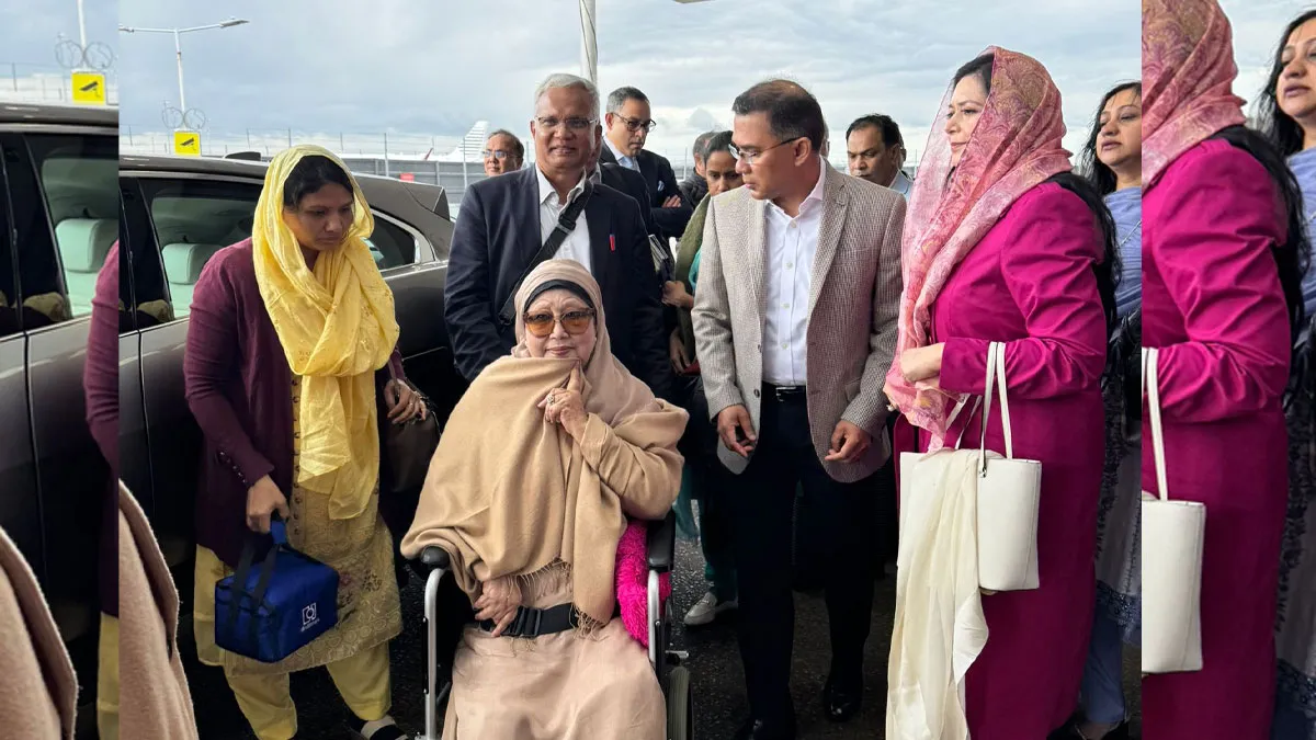 Khaleda Zia leaves London for Dhaka in air ambulance
