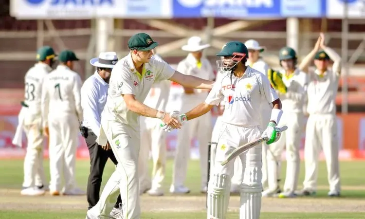 Cricket  Pakistan draw in Karachi after Babar heroics