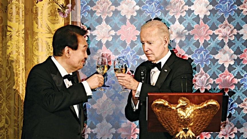 Biden, Yoon warn N Korea of nuclear response