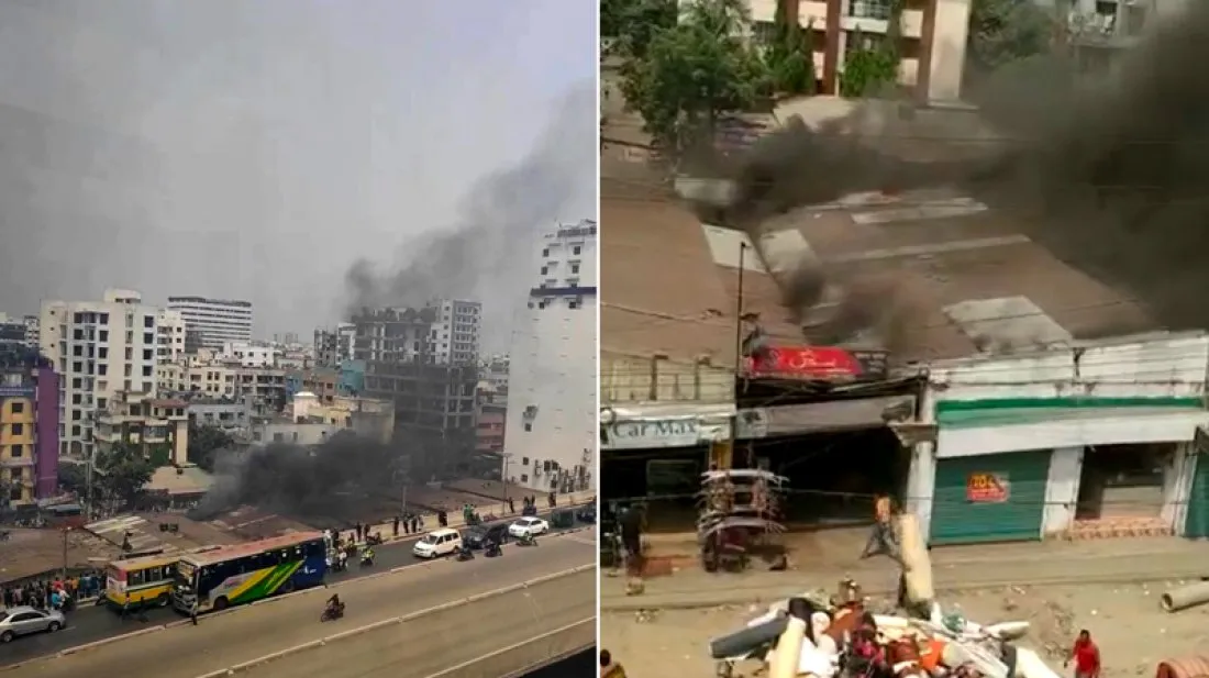 উত্তরায় বিজিবি মার্কেটের আগুন নিয়ন্ত্রণে