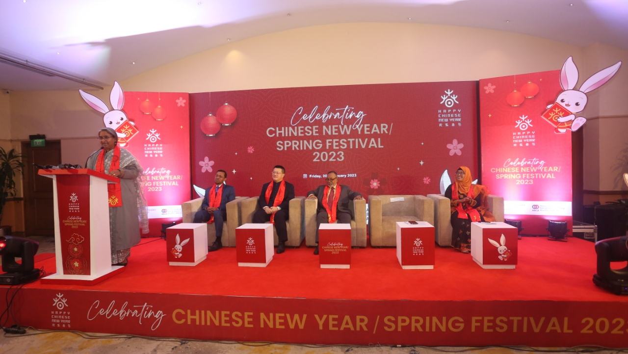 China celebrates New Year Spring Festival-2023 in Bangladesh