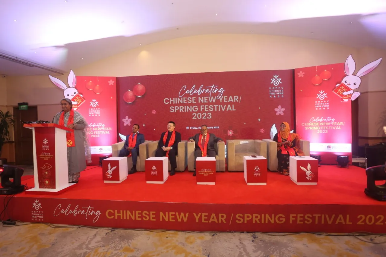 China celebrates New Year Spring Festival-2023 in Bangladesh