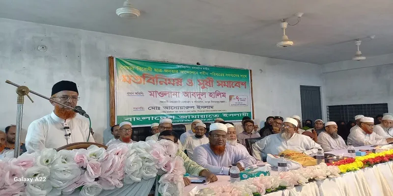 গণহত্যার সাথে জড়িত কাউকেই ছাড় দেয়া যাবে না : মাওলানা আবদুল হালিম