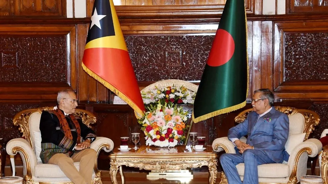 East Timor president meets President Shahabuddin