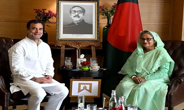 Rahul Gandhi meets PM Hasina in Delhi