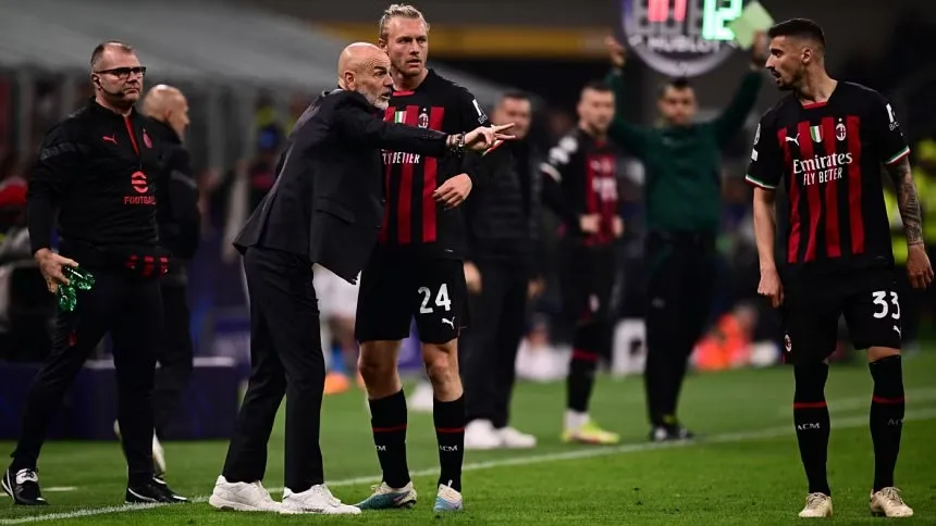 Milan's Pioli regrets only scoring once against 10-man Napoli