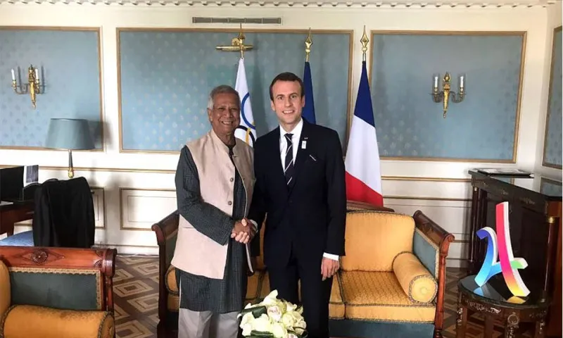 French president extends full support to Dr Yunus-led interim govt