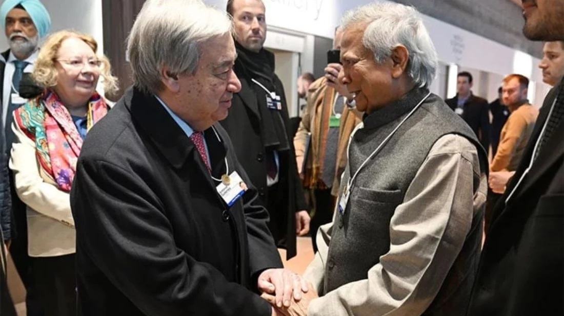 Chief Adviser meets UN Secretary General in Davos