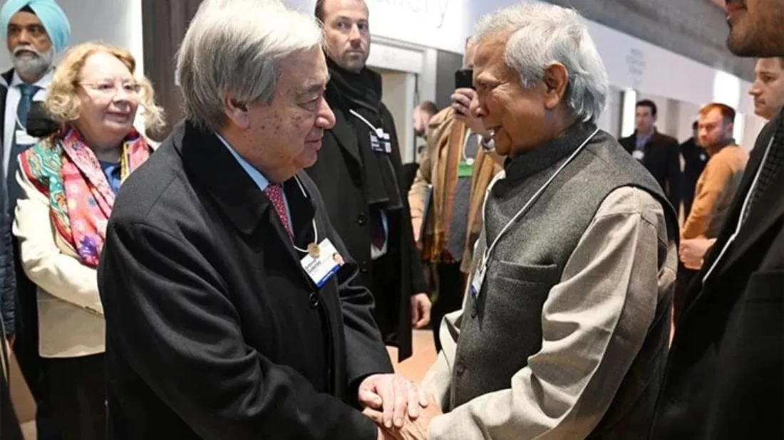Chief Adviser meets UN Secretary General in Davos