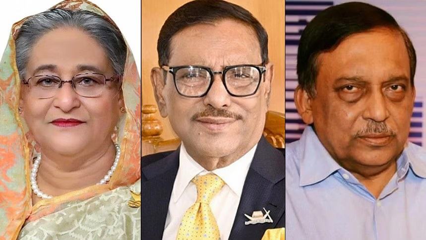 Hasina, Asaduzzaman, Quader sued over death of student in Ashulia