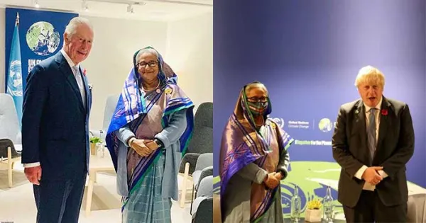 বরিস জনসন ও প্রিন্স চার্লসের সঙ্গে প্রধানমন্ত্রীর বৈঠক