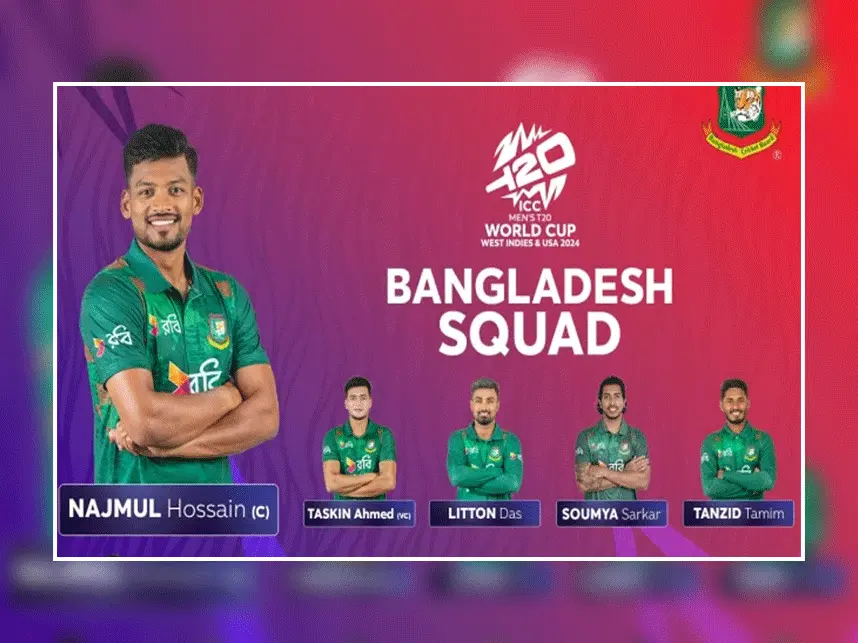 Injured Taskin included as Tigers squad announced for T20 WC, USA series