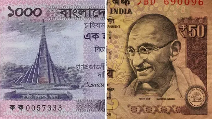 রুপির বিপরীতে টাকার ১১ দশমিক ৬ শতাংশ উত্থান