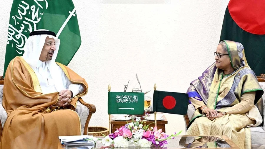 Khalid A Al-Falih & Sheikh Hasina