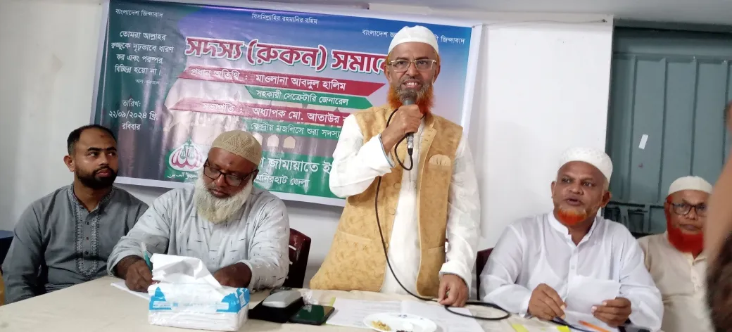 জামায়াতের সদস্যদেরকে আল্লাহর কাছে জবাবদিহিতার অনুভূতি নিয়ে কাজ করতে হবে : আবদুল হালিম