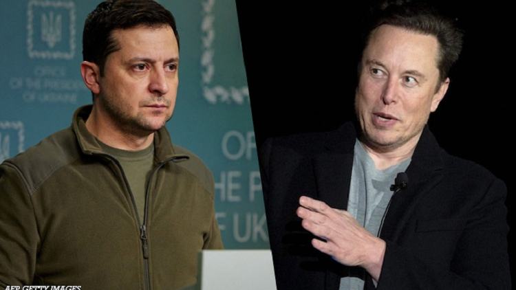 Elon Musk in row with Zelensky over Russia ‘peace plan’