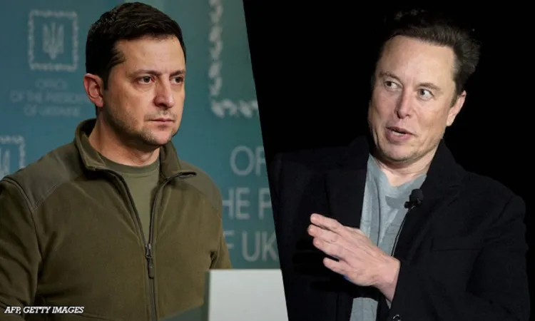 Elon Musk in row with Zelensky over Russia ‘peace plan’