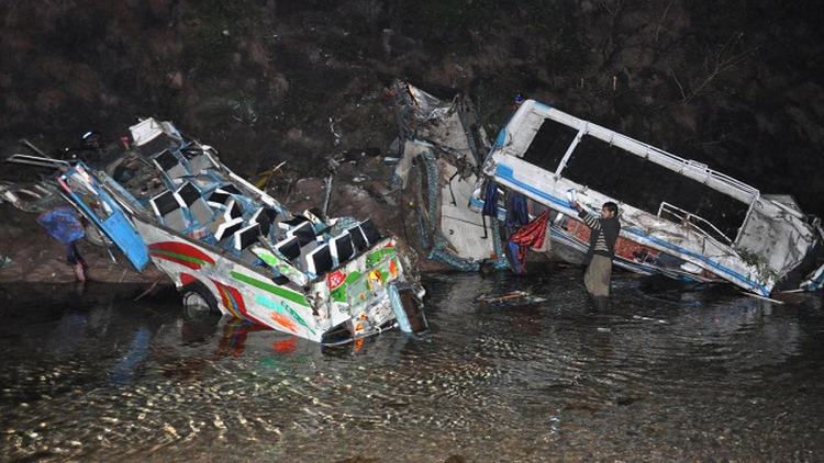 At least 22 killed as van plunges into deep ravine in Pakistan