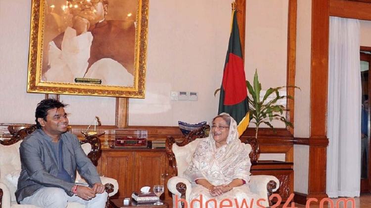 AR Rahman meets Sheikh Hasina