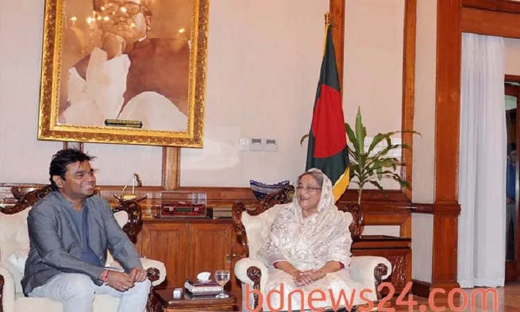 AR Rahman meets Sheikh Hasina