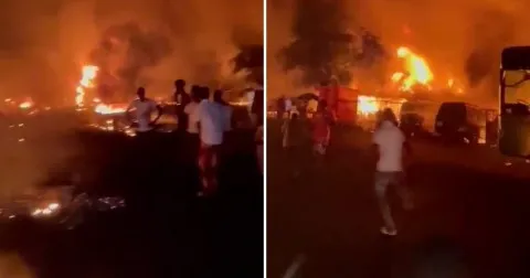 সিয়েরালিয়নে তেলের ট্যাঙ্কার বিস্ফোরণে ৮৪ জন নিহত