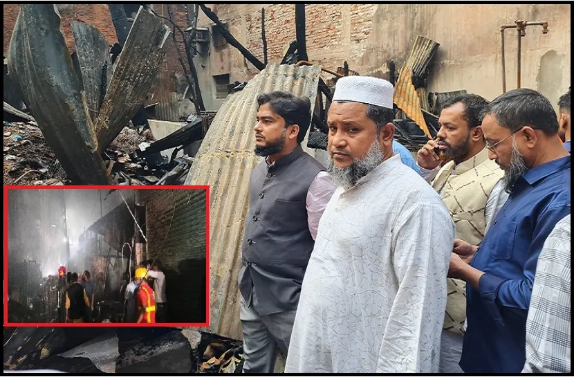 রাজধানীর ইমামগঞ্জে অগ্নিকাণ্ড, ক্ষতিগ্রস্তদের পাশে জামায়াত নেতৃবৃন্দ
