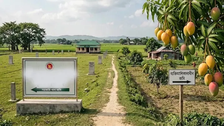 ব্যক্তিমালিকানাধীন জমি থাকলে আলাদা করে নামজারি