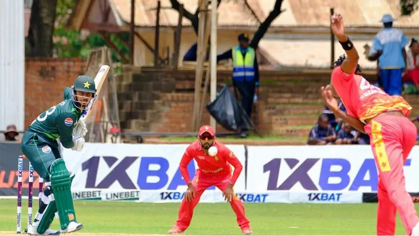 Saim's century helps Pakistan to comprehensive win over Zimbabwe