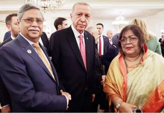 রাষ্ট্রপতি সাহাবুদ্দিনের সঙ্গে এরদোয়ানের কুশল বিনিময়