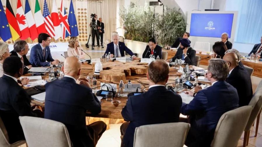 G7 agrees on loan deal to support Ukraine with frozen Russian assets