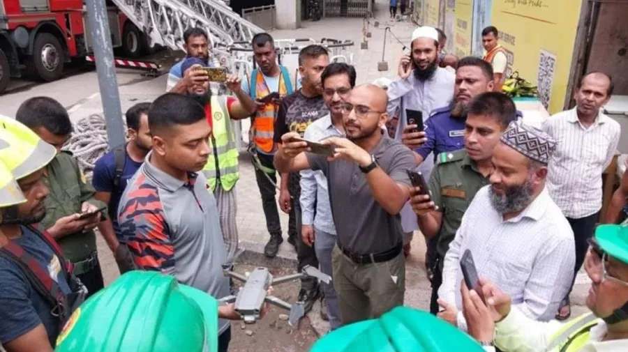 Fire service recovers drone from metro station roof after 3 days