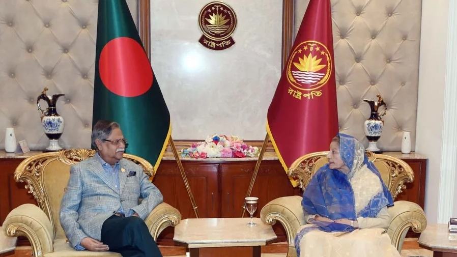 Raushan Ershad urges President Shahabuddin to arrange political dialogues