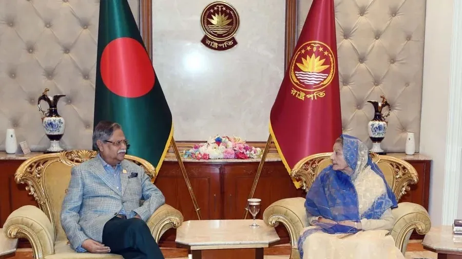 Raushan Ershad urges President Shahabuddin to arrange political dialogues