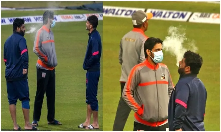 বিপিএলে ধূমপান মগ্ন শাহাজাদ, জন্ম দিলেন বিতর্ক