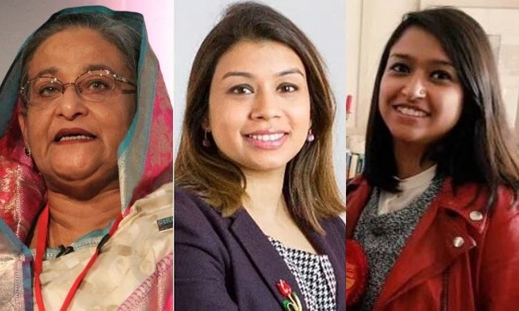 Sheikh Hasina,Tulip Siddiq and Azmina Siddiq