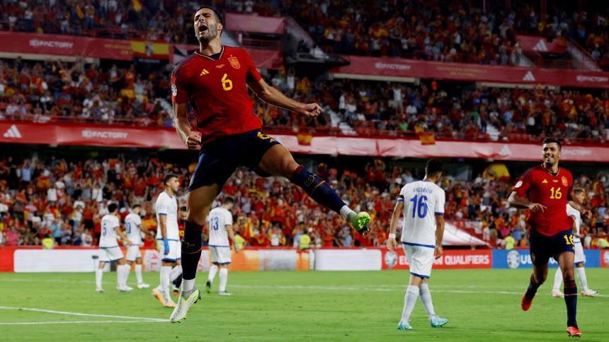Spain thrash Cyprus in 16-year-old Yamal's first start