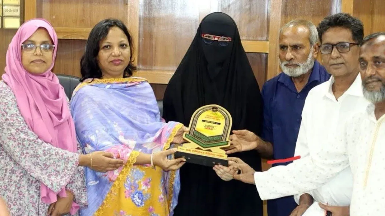 পবিত্র কুরআন লিখলেন সুরাইয়া জান্নাত