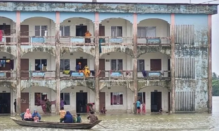 সিলেটে বন্যা পরিস্থিতির অবনতি, তলিয়ে গেছে আশ্রয়কেন্দ্র