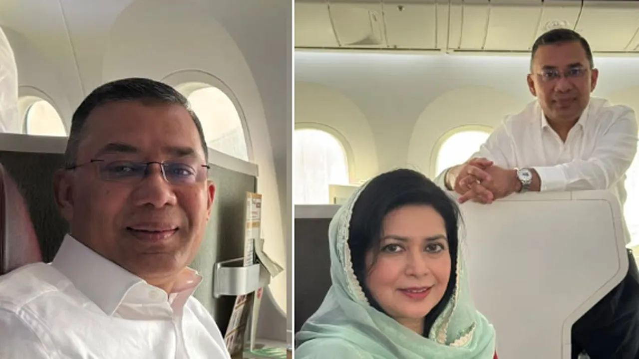 ঢাকার উদ্দেশে তারেক রহমান