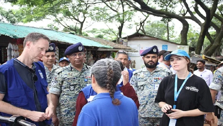 UN assistant secretary-general Wignaraja visits Ukhiya Rohingya camp