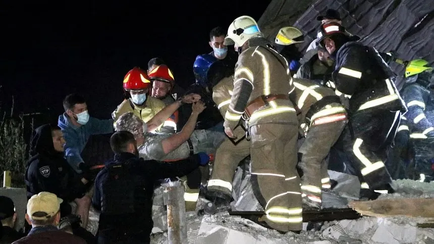 20 injured, others trapped in blast near Ukraine's Dnipro