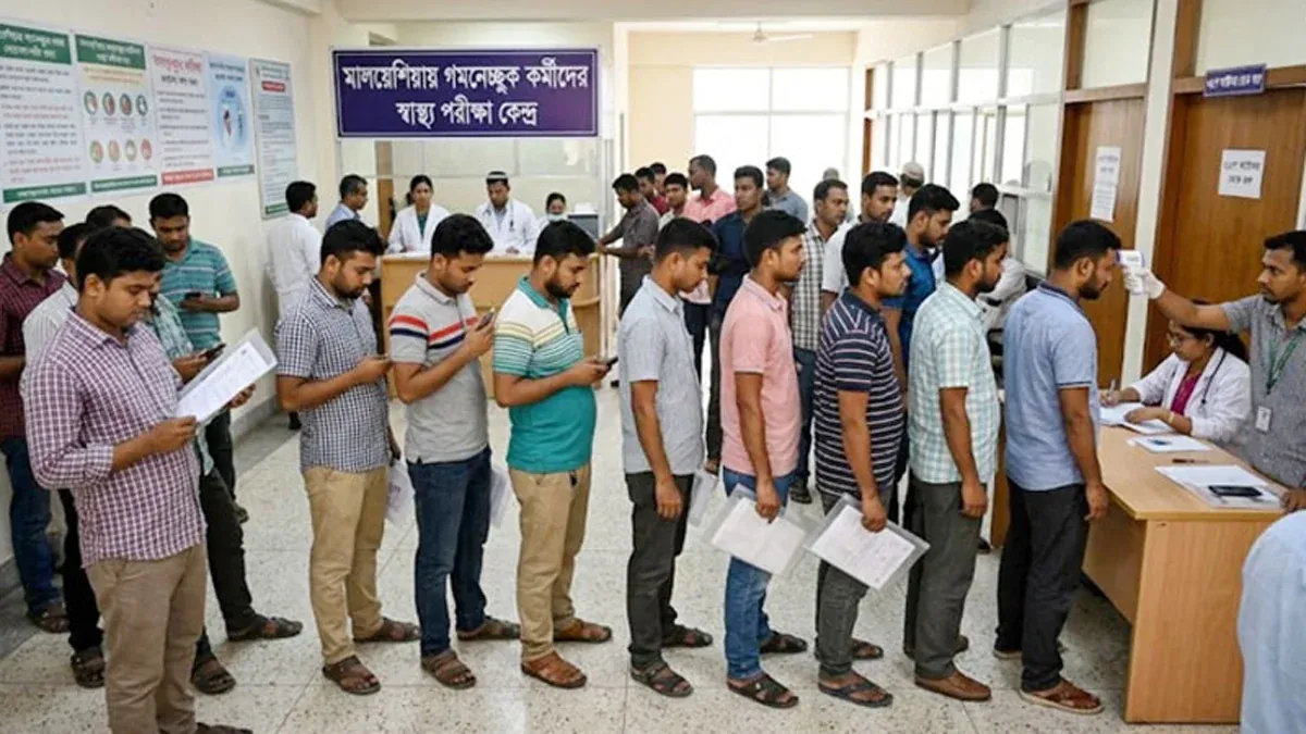 মালয়েশিয়াগামী কর্মীদের মেডিকেল ফি ৮ হাজার টাকা নির্ধারণ