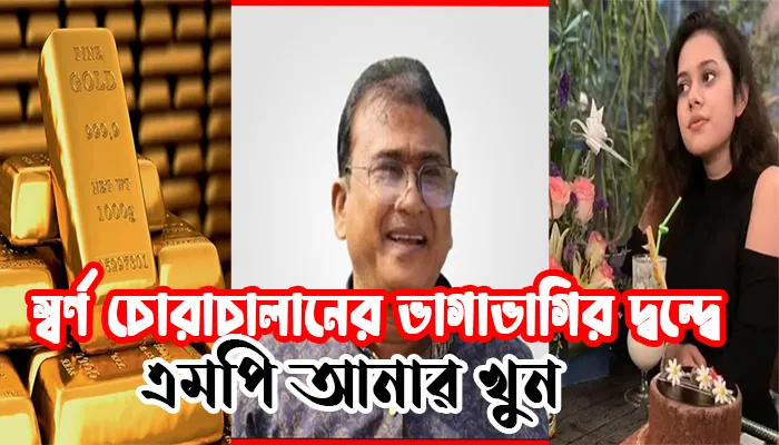 স্বর্ণ চোরাচালানের অর্থ ভাগাভাগি নিয়ে দ্বন্দ্বে এমপি আনার খুন!