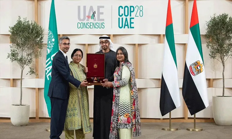 UAE President honours late Saleemul Huq for contributions to COP28 success