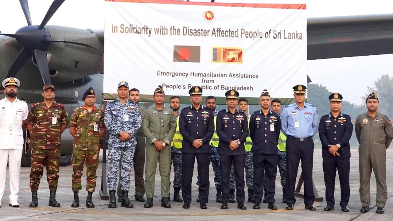 Bangladesh sends emergency aid to cyclone-hit Sri Lanka