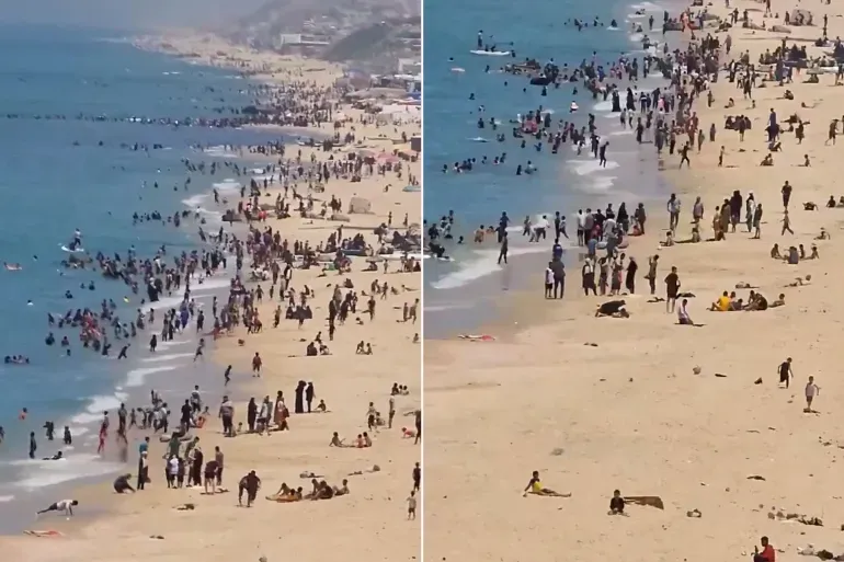 صور أهالي غزة على الشاطئ تغضب الإسرائيليين