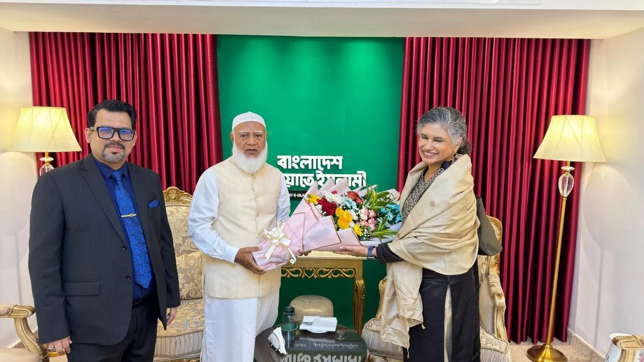 জামায়াত আমীরের সঙ্গে জাতিসংঘের মানবাধিকার প্রধান ও ব্রিটিশ হাইকমিশনারের  সাক্ষাৎ
