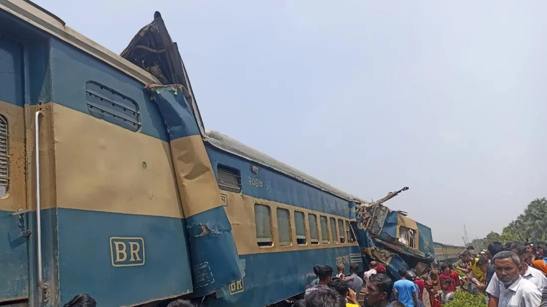 Gazipur train collision: Rail communication resumes