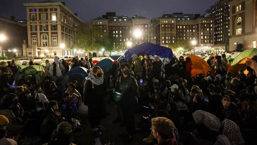 Gaza protests grow at US colleges, thousands demonstrate in Brooklyn